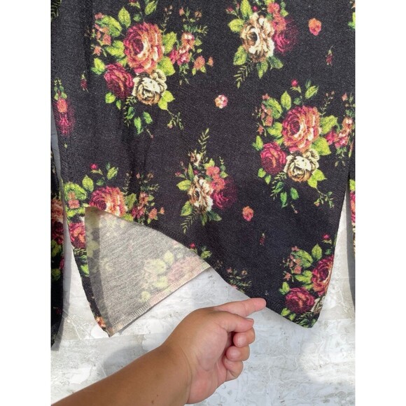 Comme des Garçons floral print asymmetrical cardigan size medium - Picture 8 of 13